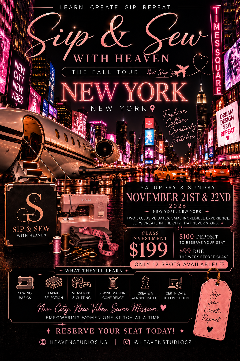 New York sewing Class Nov.21st